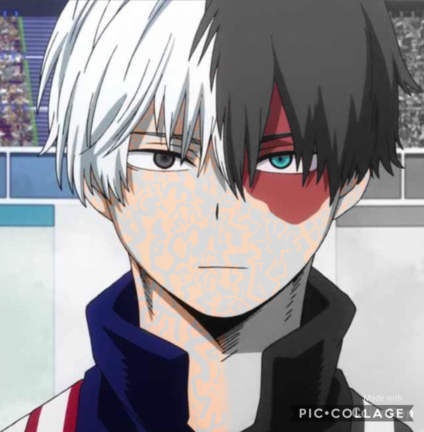 I made this of Shoto Todoroki on Color Pop!