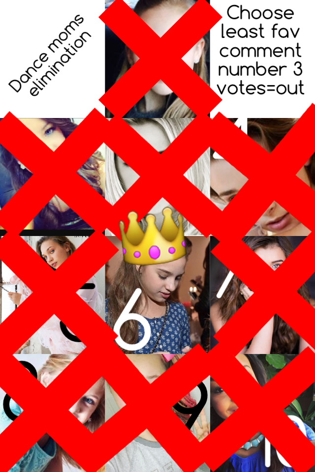 👑click here👑



There was 3 votes for Kendall and 3 votes for kenzie but Kendall had 3 votes before kenzie did so Kendall is out I did this cause I didn't want anyone to get angry