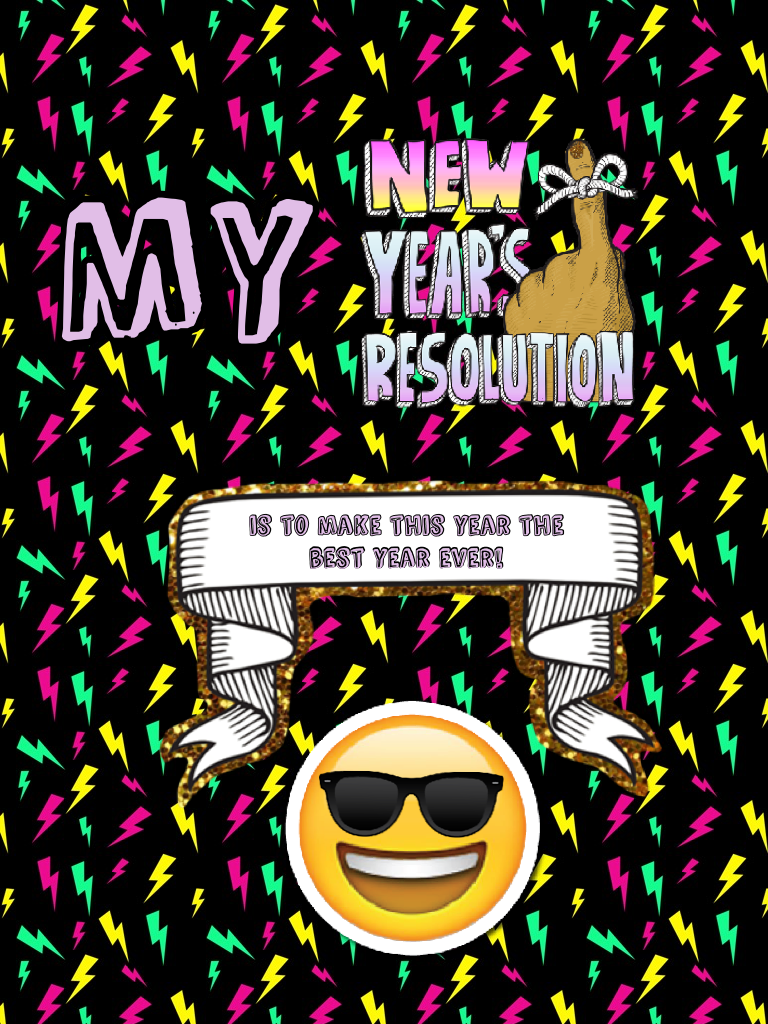 New Years Resolution!