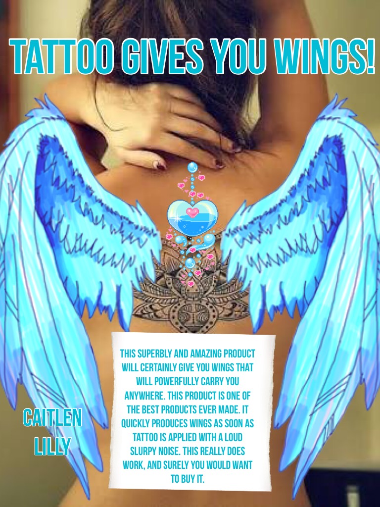 Tattoo gives you wings! 