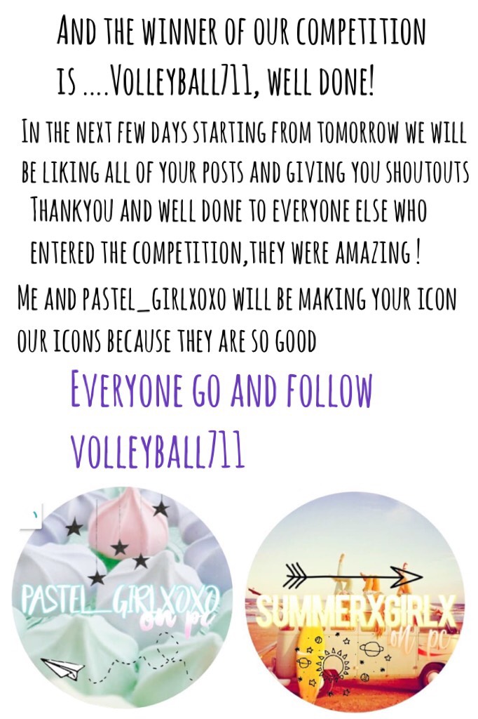 Everyone go and follow volleyball711!!!💕✨
