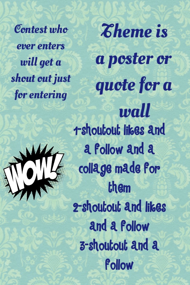Theme is a poster or quote for a wall
