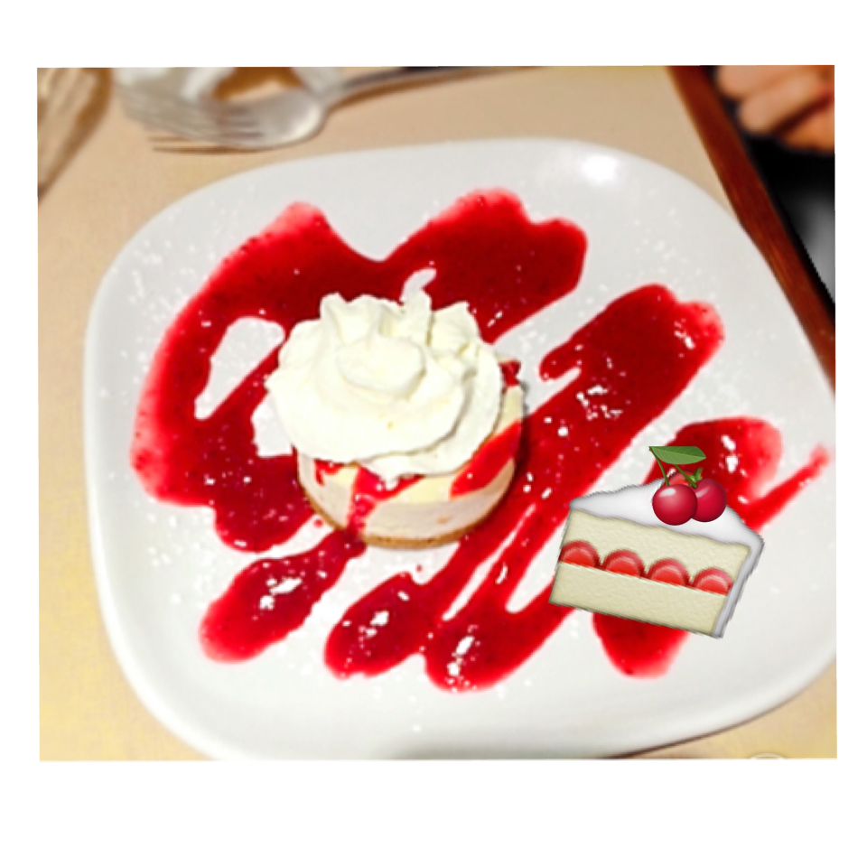 Hey guys!!! Sorry for being so inactive! So I went to a restaurant and ate some cherry cheese cake🍒🍰