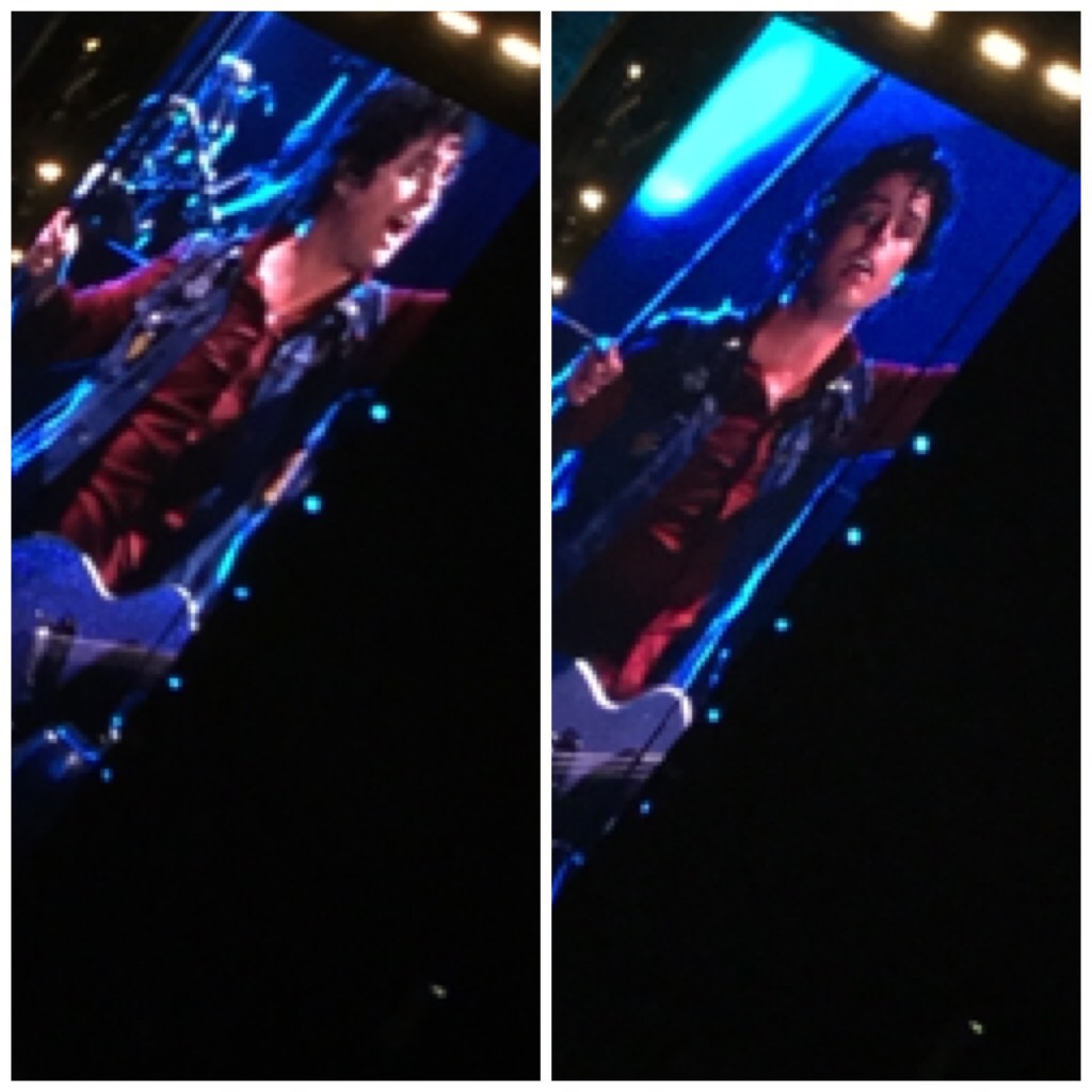 Incoming concert pics!! This is billie on the video screens