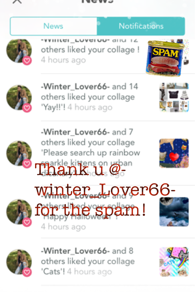 Thank u @-winter_Lover66- for the spam!