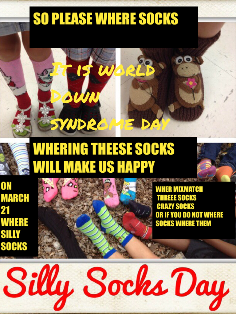 It is world Down syndrome day