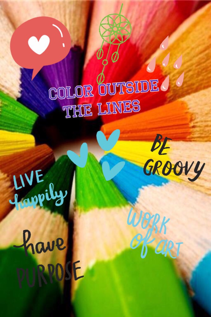 Color outside of the lines....and let your creativity flow.. 🎨✨💕
