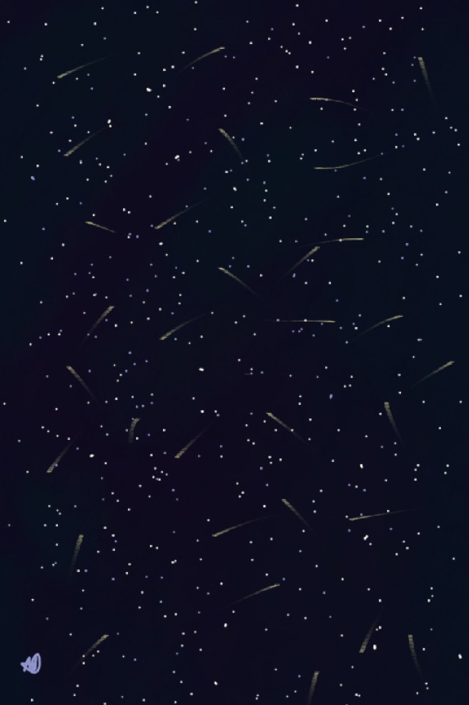 I tried making a starry background. 