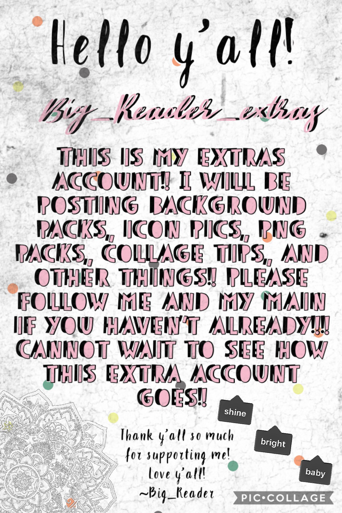 On one of my recent posts, I asked if I should have an extras account. I got many positive responses, so here it is!😂 Big_Reader_extras 😁💕💕