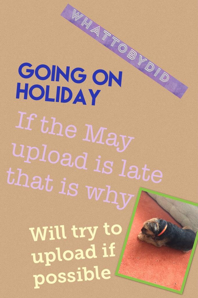 If the May upload is late that is why