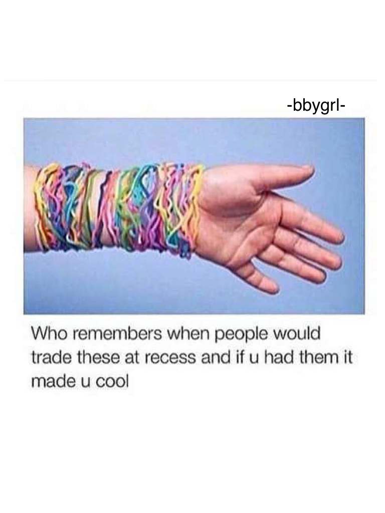 Those things were popular back then😂