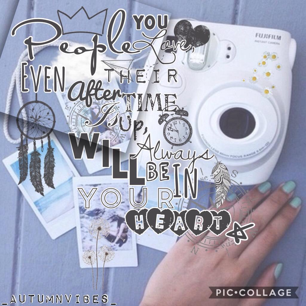 🌸Please Tap🌸
People will you love, even after their time is up, will always be in your heart ❤️ This is another quote I can up with, I often get inspired by mere pictures. I would like to take this opportunity to a thank you all for 1,300 followers! I rea