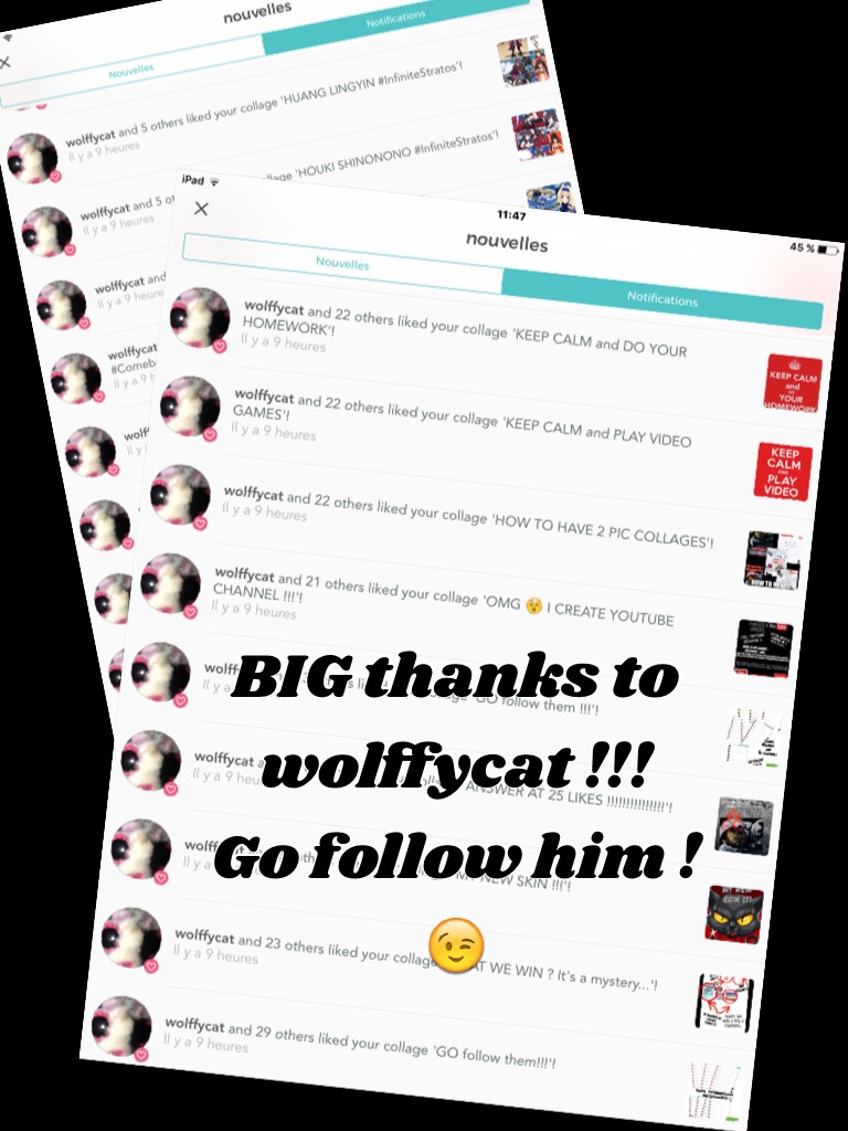 BIG thanks to wolffycat !!! 
Go follow him !
😉