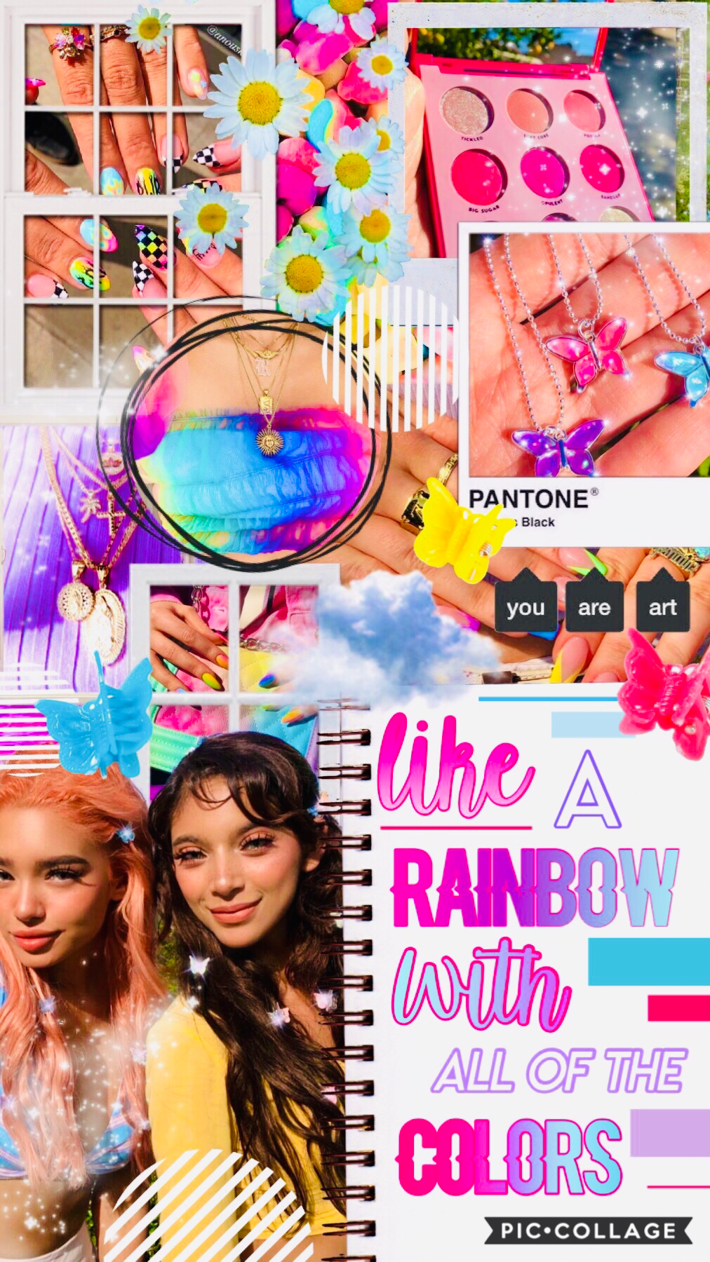 🦋💗 t a p !! 💗🦋
🌈 Like a rainbow with all of the colors ~ 
🌈 Hi guys!! I hope you like it!! I know it’s really vibrant but I love it ahaha
🌈 rate 1-10? 💗
🌈 qotd: Have you listened to Camila’s album?
🌈 aotd: not yet but I’m going to today!! 💕