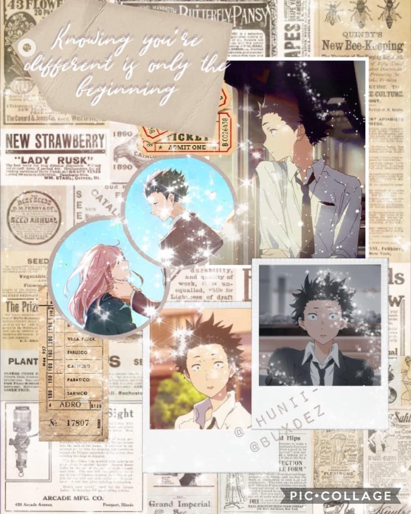 First ever collab with @Hunii :)
Text- Hunii Bg- BLXDEZ (me)
Anime: A Silent Voice