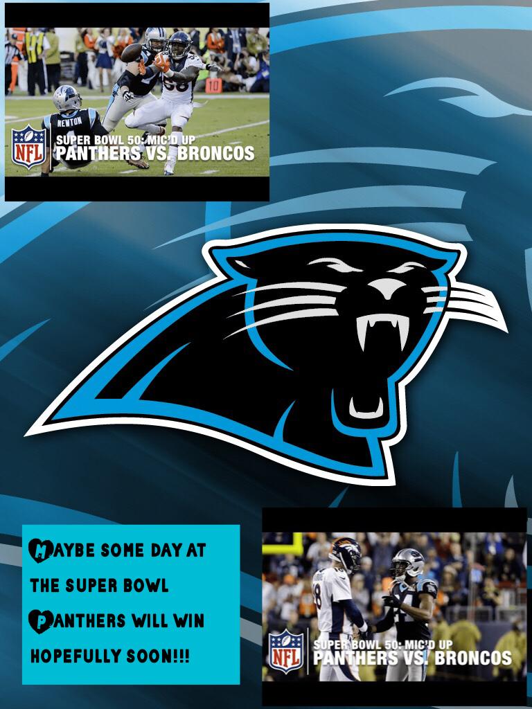 Maybe some day at the super bowl  Panthers will win hopefully soon!!!