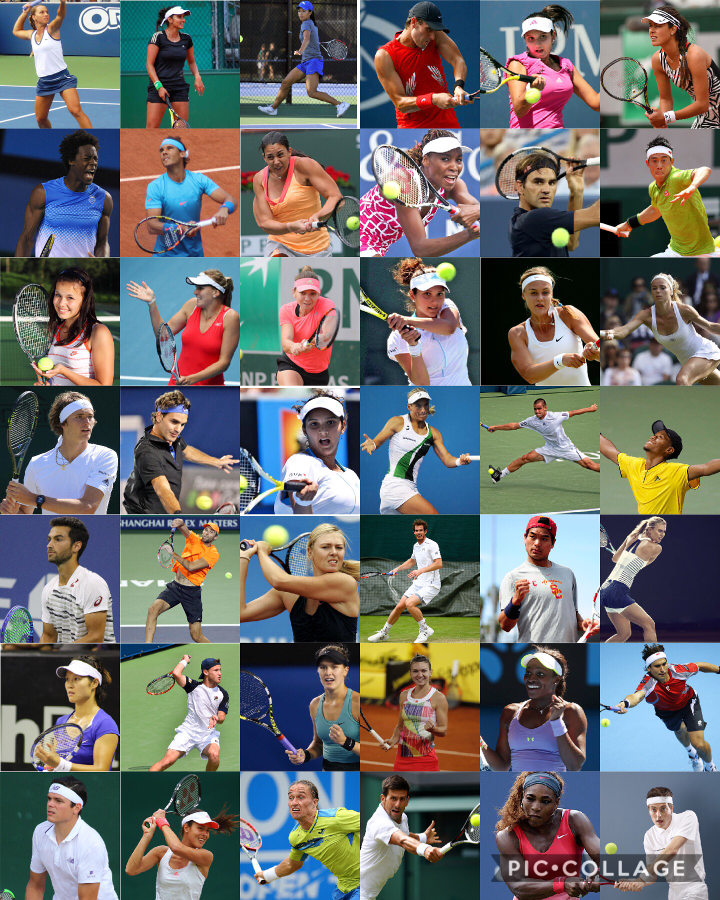 Which tennis player do you like ，like please 