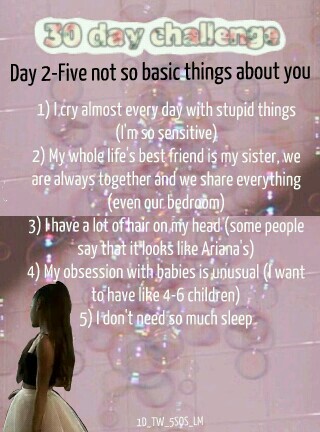 ~Day2~ Now you know more things about me ;)