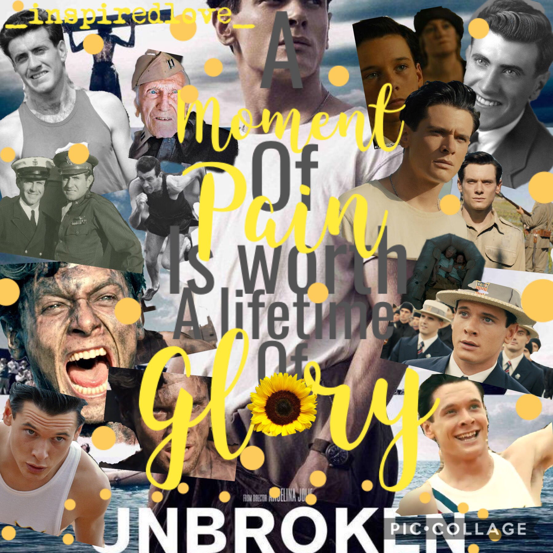 AAHHHH!! Okay, you guys need to watch this movie! It’s called Unbroken and it’s about a true story in WWII. I don’t want to spoil it so just go watch it. Also... Jack O’Connell looks kinda cute in this movie😂 Anyways, have a good day/night💖