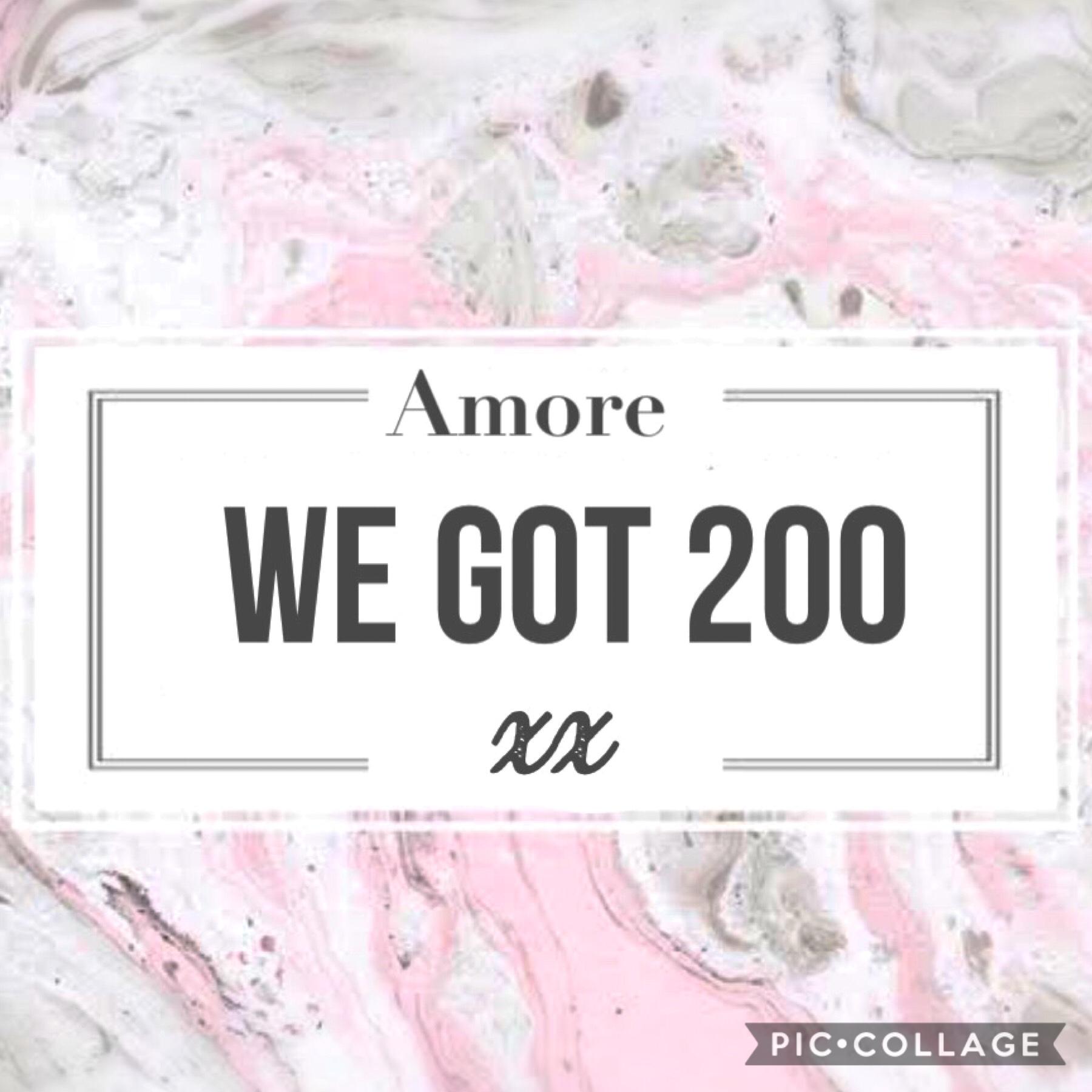 We got 200 an I reading this right!! xx