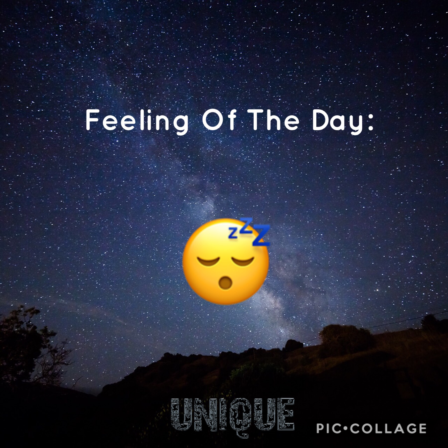 I'm doing his thing I made called 'Feeling Of The Day'. A user called MisMelli does something similar called 'Emoji Of The Day' so I changed it up. Credit to MisMelli