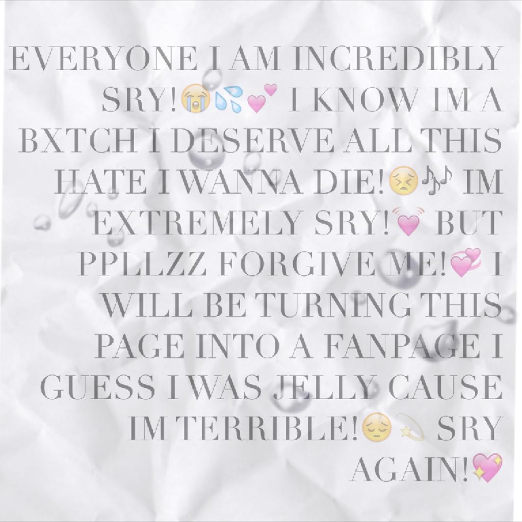 Sry once again!😞 IM SUCH A LOSER! Plz comment and tell me if u forgive me! The new acc name will be... _PastelAngel_-Fanpage