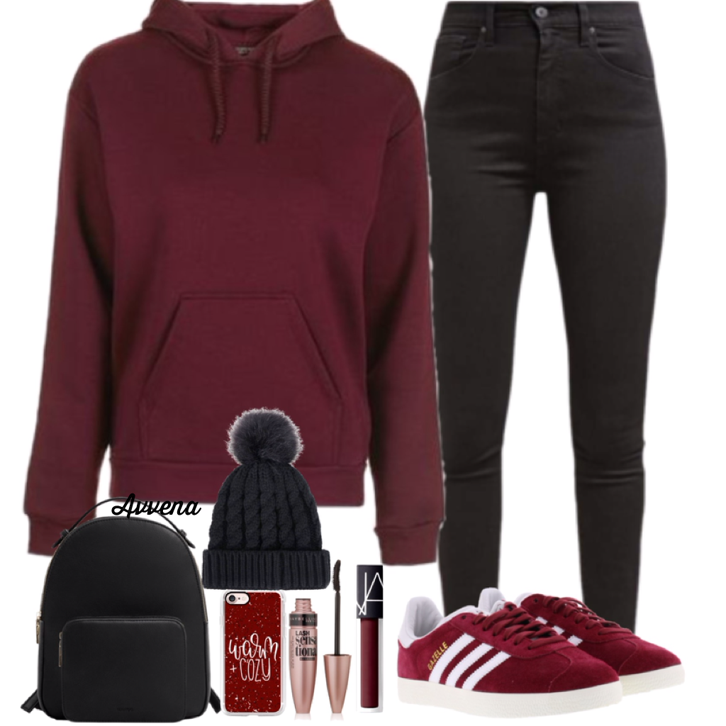 Cozy/Warm Burgundy outfit 🎀