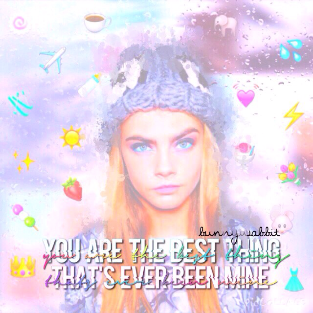 end of xmas theme // cara is goals 😍👼🏼💦✨