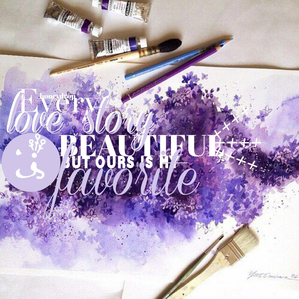 Tap the painting palette🎨
Probably my favorite out all the collages I've made so far😊
I like the quote it's sweet!
QOTD: what's your favorite color?
AOTD: light blue and lavender
1-10?