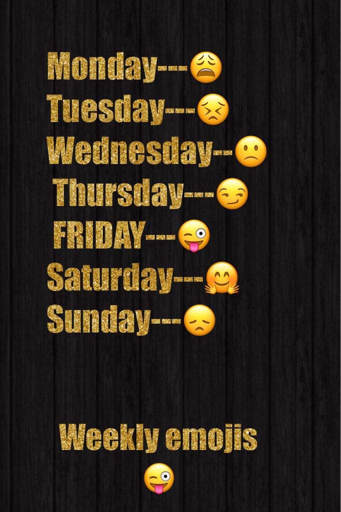 Weekly emojis