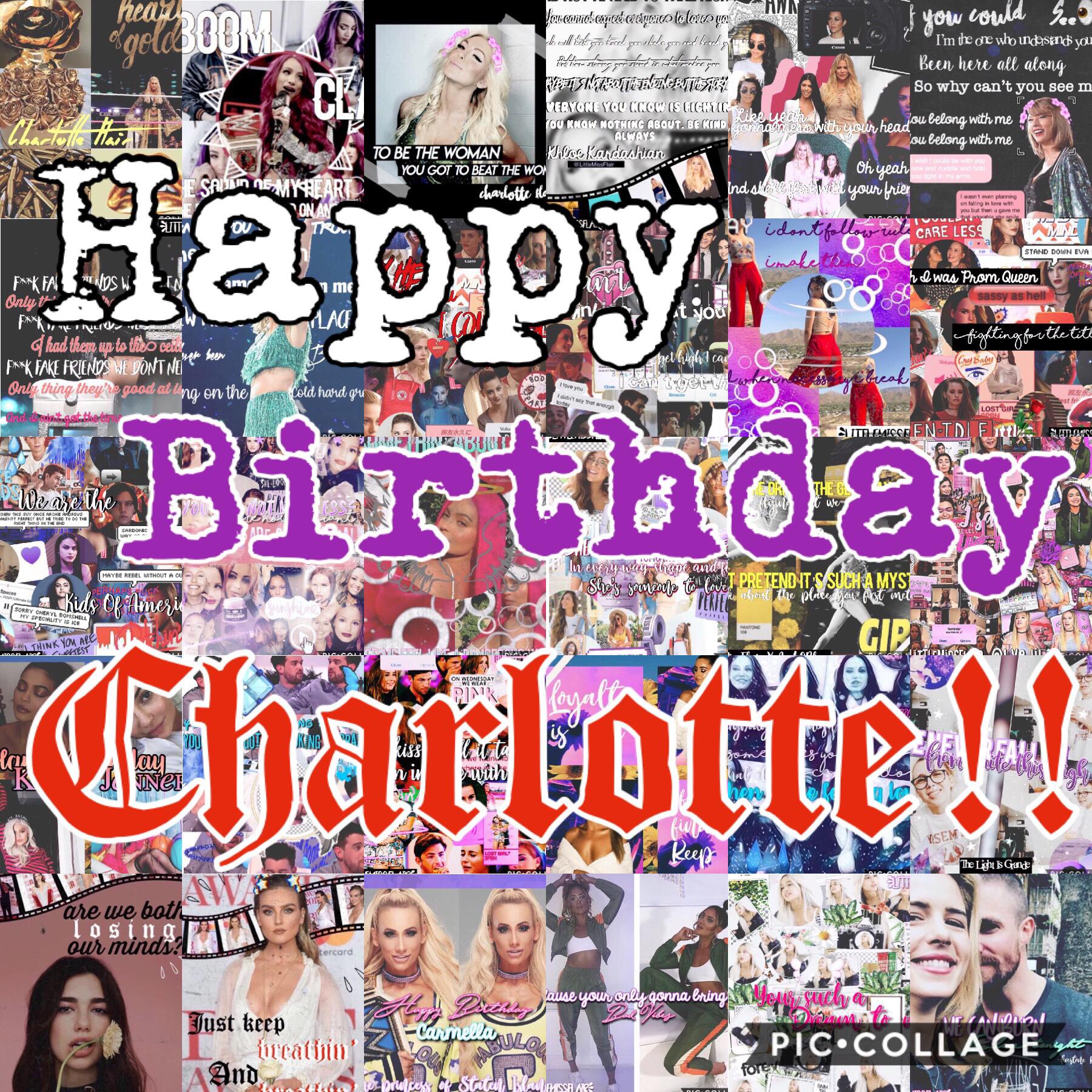Happy Birthday Charlotte! You are amazing and I hope you have the best day ever xo! ♥️♥️♥️