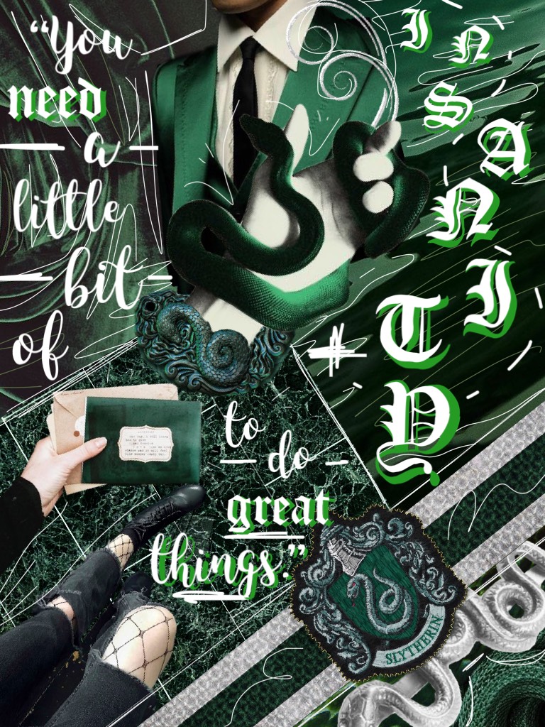 🐍 C L I C C 🐍
(Guess who reached the 50 scrap limit 👏🙄)
Here’s my Slytherin collage for my squad: Mochi, Unicorn and Vega. Hope you all like 👀