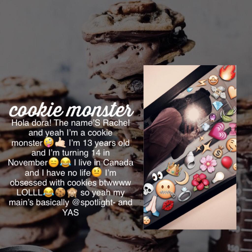 cookie monster🤪🍪🙈