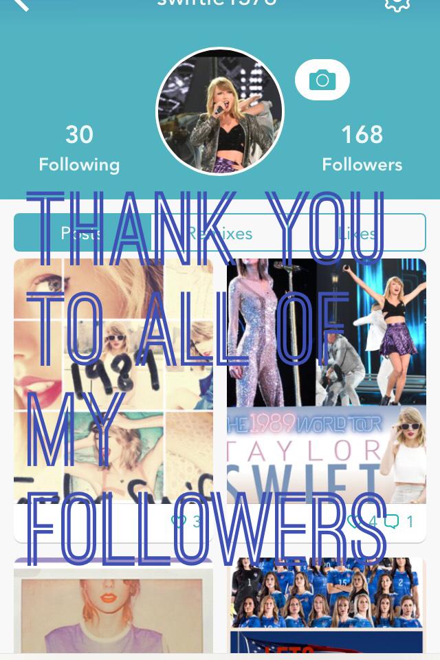 Thank you to all of my followers 