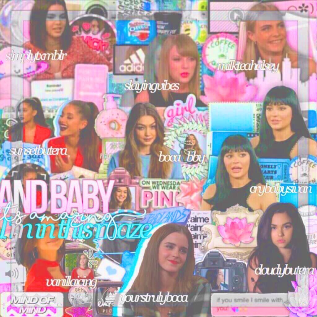 Mega Collab with...
SimplyTxmblr💘
SlayingVibes❤️
MilkteaHalsey🌸
SunsetButera✨
Boca_Bby😍
CryBabySivan💜
VanillaIcing💐
CloudyButera💞
Go follow these amazing people because they are amazing💓