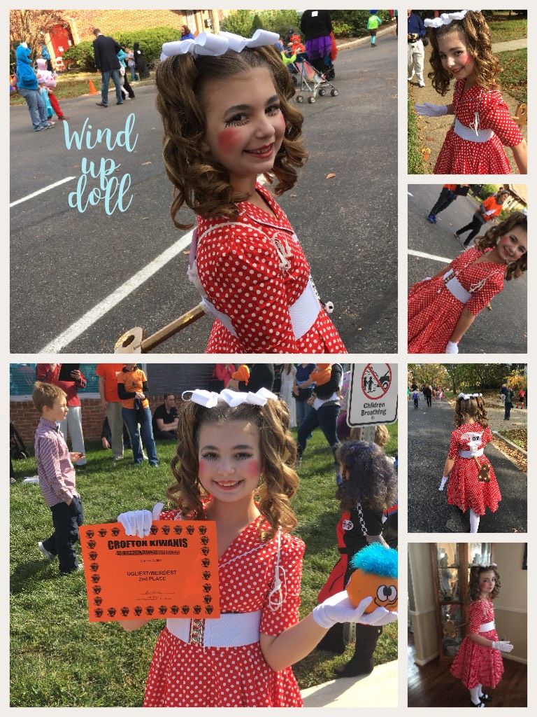 Wind up doll costume! Second place! Woop wooop