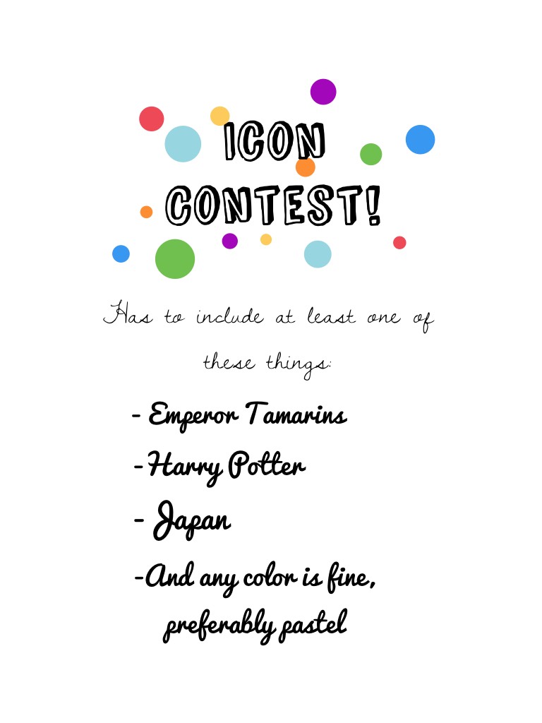 Icon Contest! Thank you if you enter!