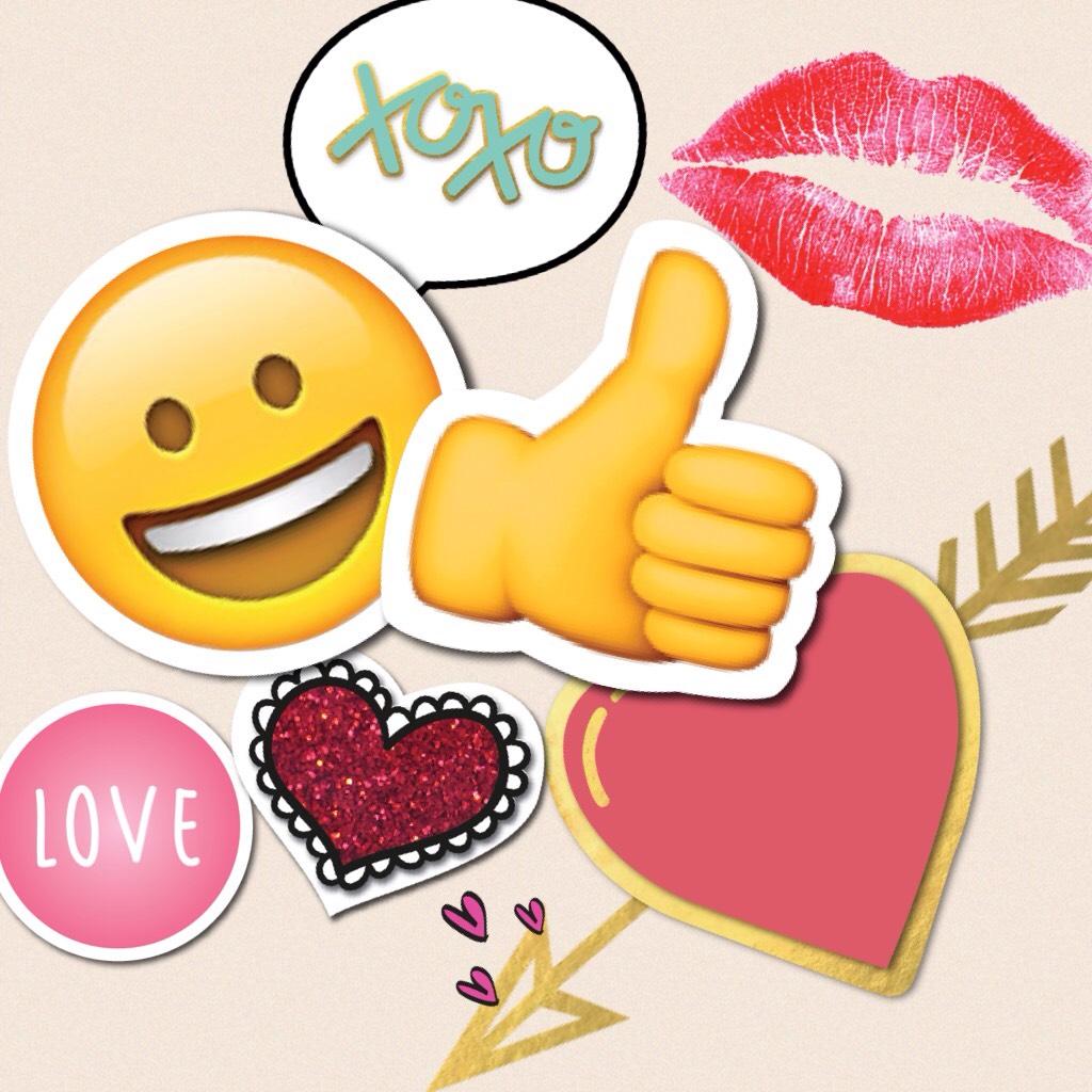 Emoji Love!! 😀👍 💋❤️️❤️️