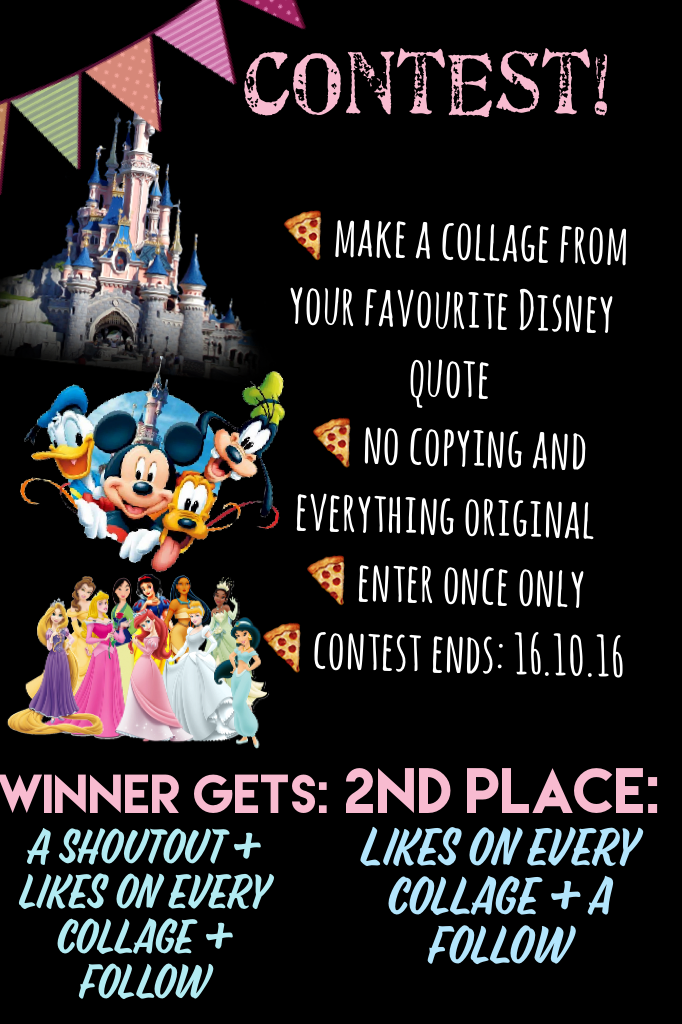 Disney Themed Contest! Good luck people! 