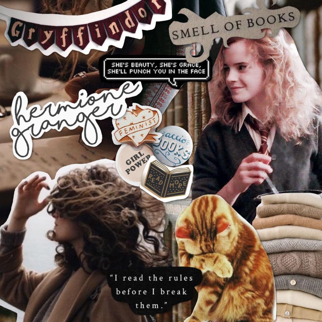 Hermione Granger aesthetic. ✨💓 Thanks for featuring my autumn collage, PicCollage. 😊 
