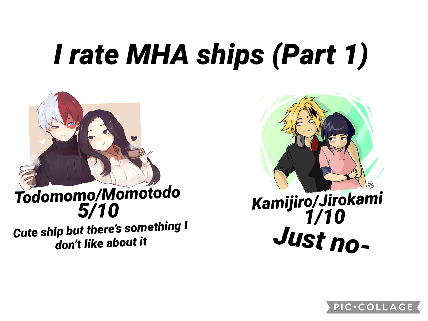 I rate MHA ships part 1