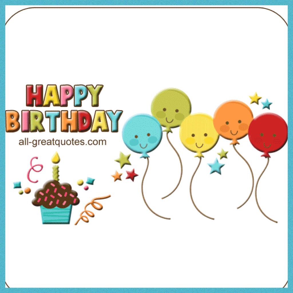 Happy Birthday balloons
Cupcake animated