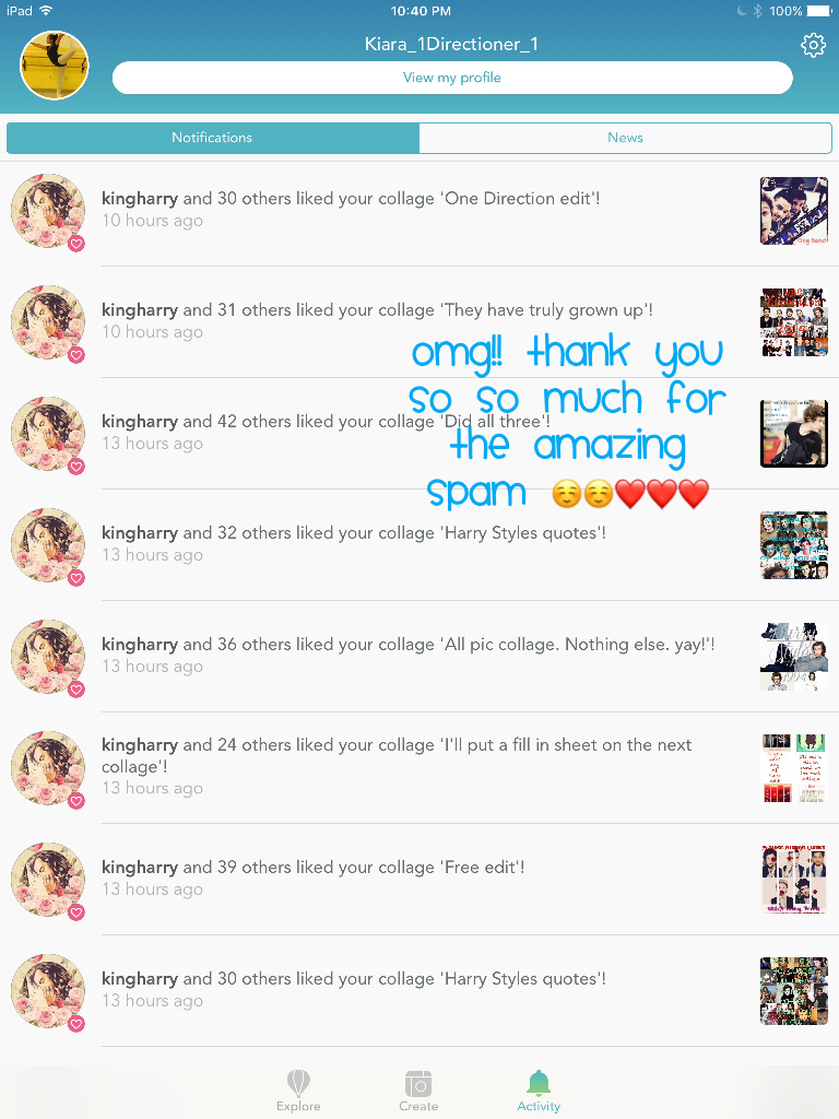 OMG!! Thank you so so much for the amazing spam ☺️☺️❤️❤️❤️ @kingharry