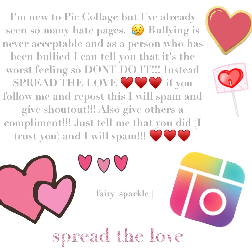 ♥️♥️♥️
SPREAD THE LOVE 
simple as that 🤗🤗🤗