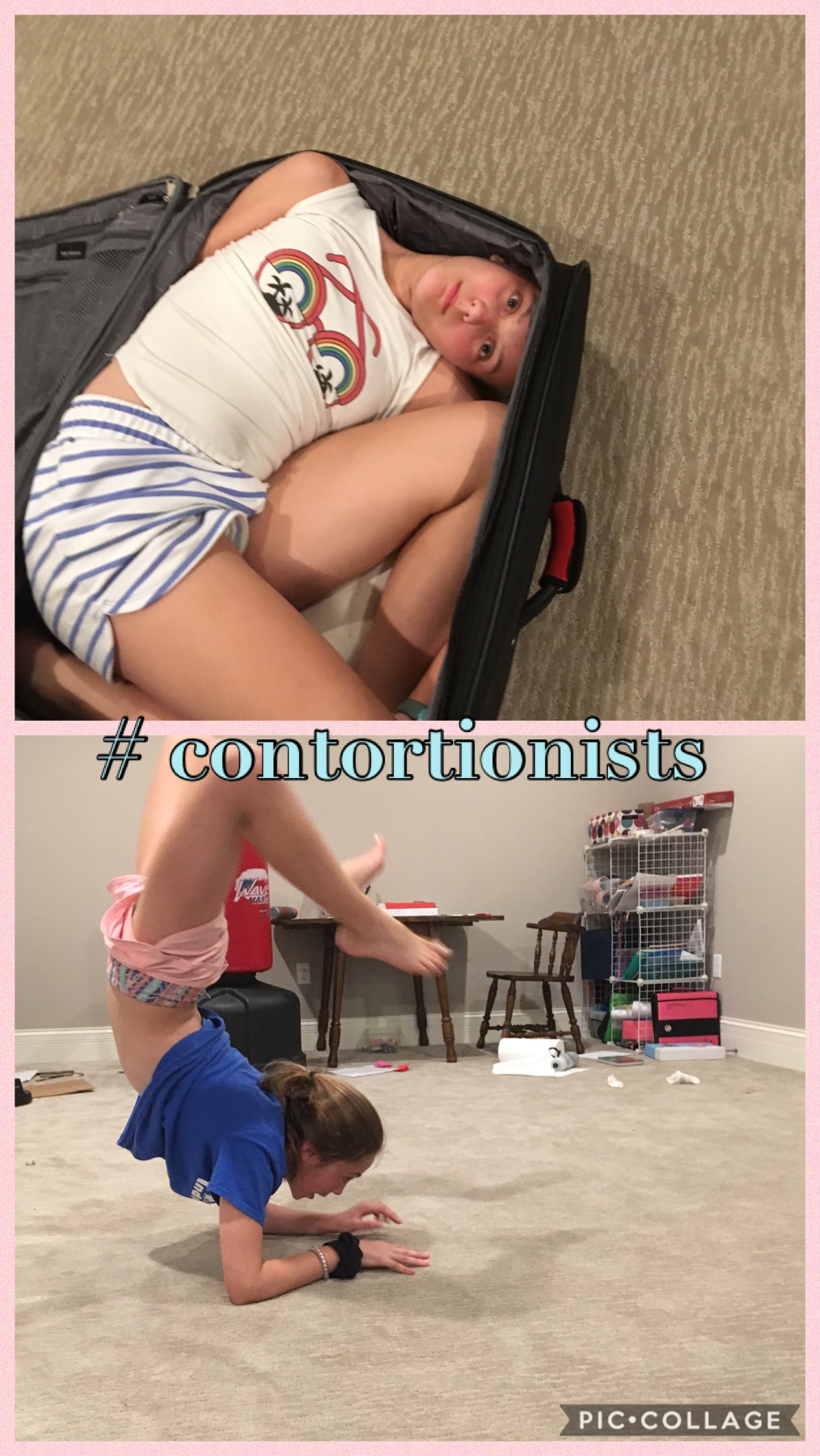 !!😄Tap 😄!!
Me and my bestie r having a sleepover and we decided to this WE R NOW CONTORTIONISTS!!!! Yaaaa follow us at sriney and boujicarl luv u all hope u think this is cool