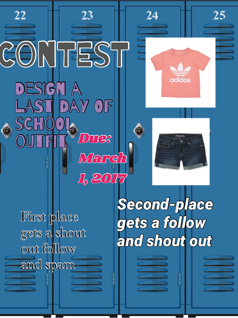  Contest for the last day of school