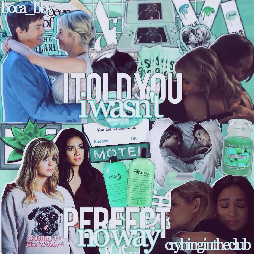 t a p p y
hi beauties! this is a collab with the amazing @boca_bby. she did haleb and i did emison. she did perfectly and i did terrible but oh well😂💓
s t a y  a l i v e - l e x i 💗