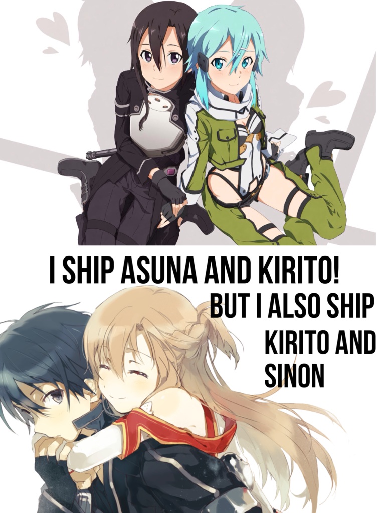 Kirito x Asuna & Kirito x Sinon