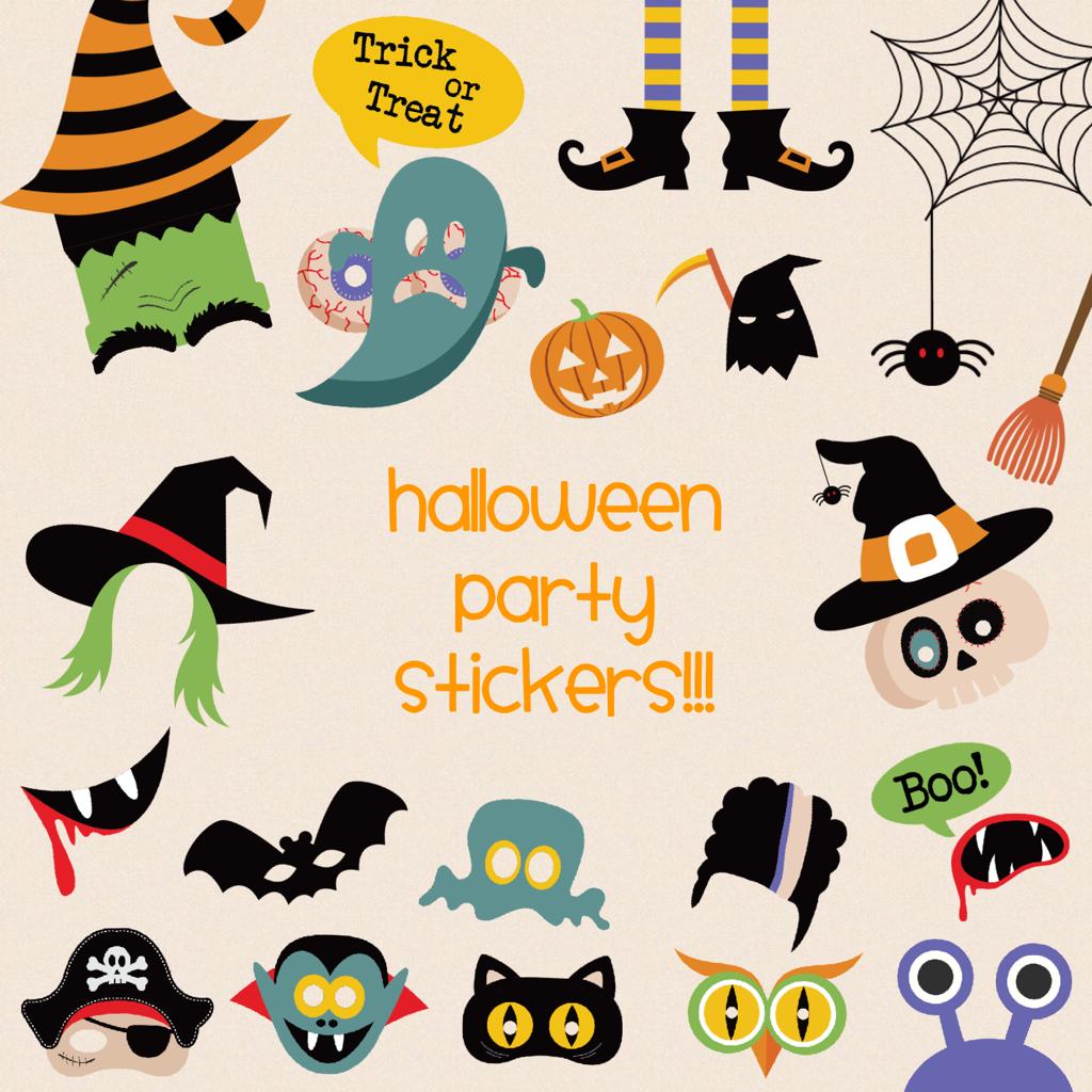 Halloween party stickers!!!