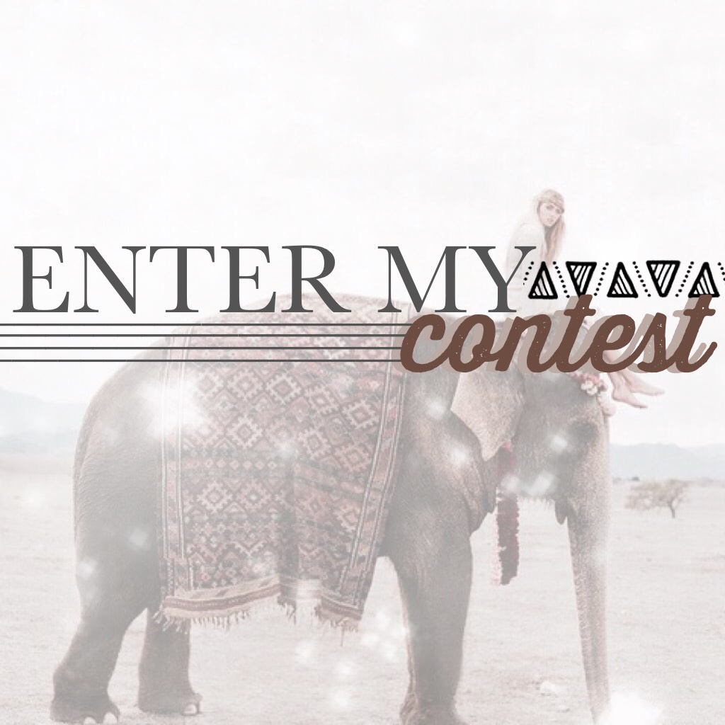 Enter my contest! ☺️